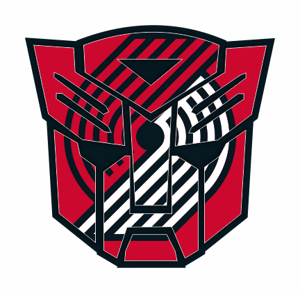 Autobots Portland Trail Blazers logo vinyl decal